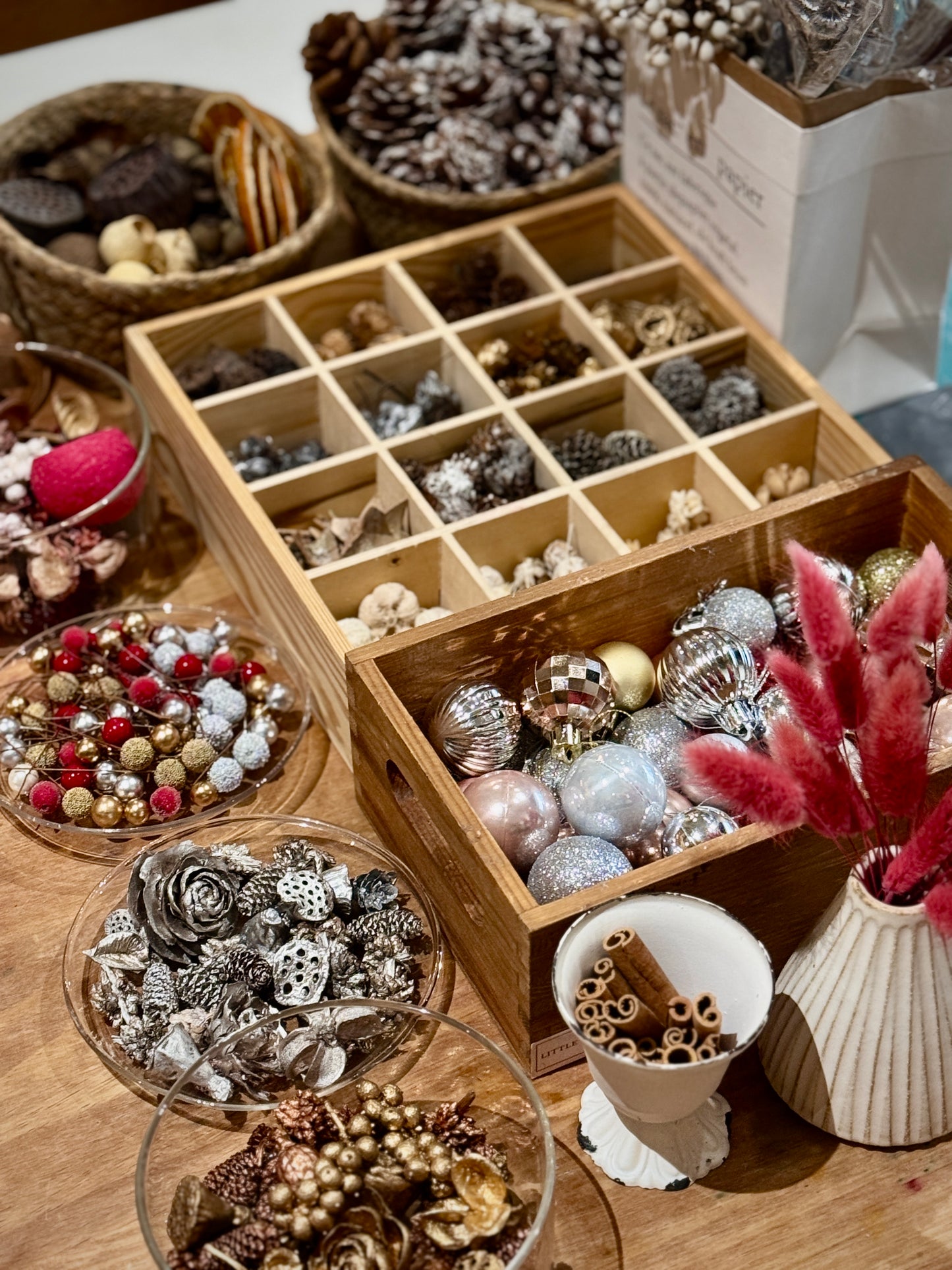 Preserved Cedar Christmas Tree Light Ball Workshop