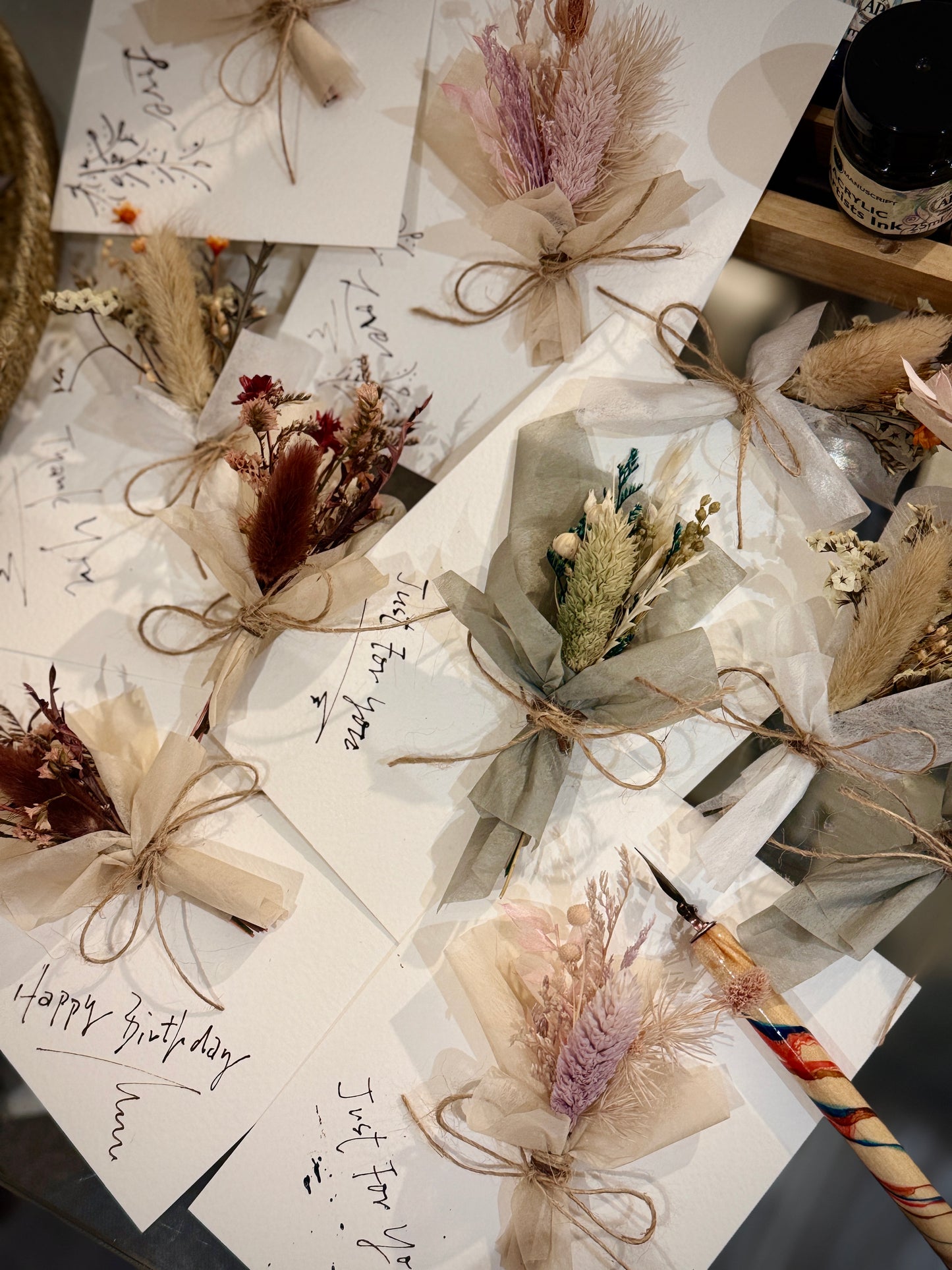 Mini Dried Flower Gift Card