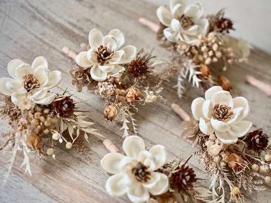 Dried Flower Boutonnieres
