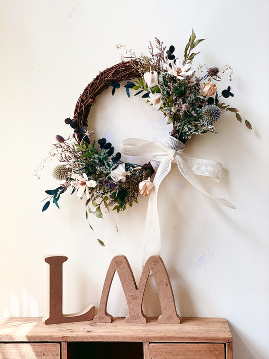 Dried Flower Half Wreath Making Workshop