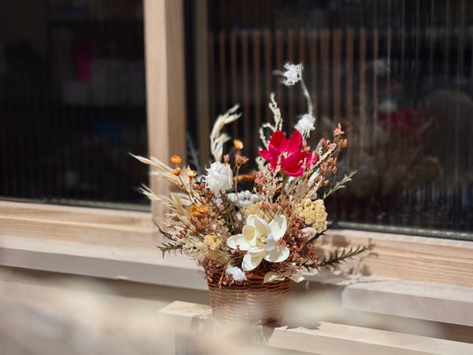Dried Flower Mini Basket Making Workshop