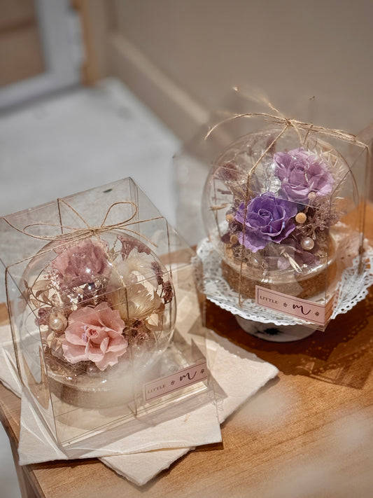 Preserved Flower Crystal Light Ball (12cm diameter)