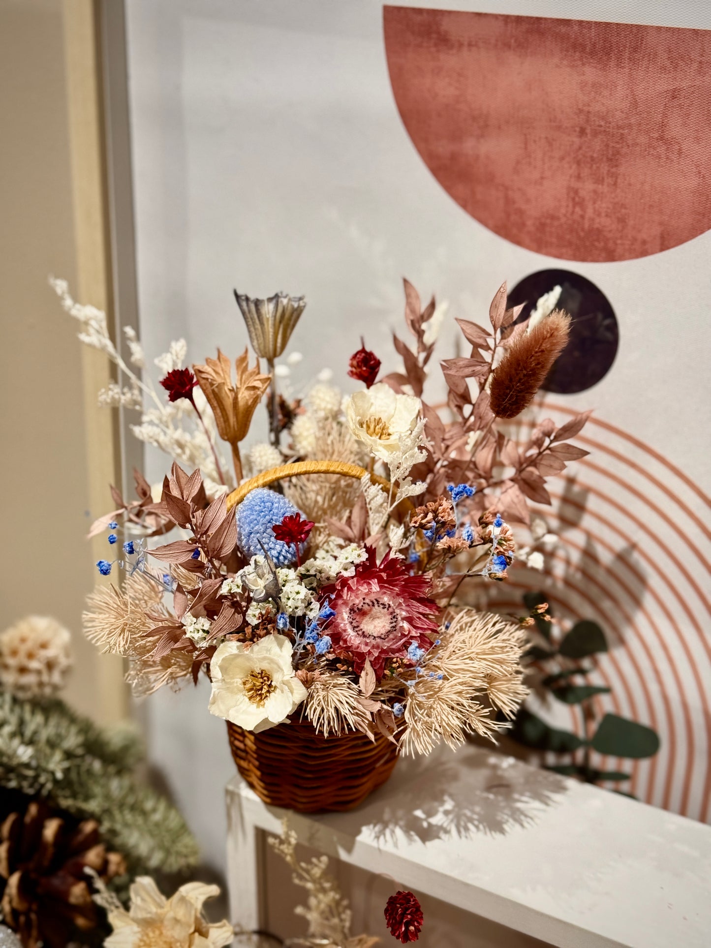 Dried Flower Mini Basket Making Workshop