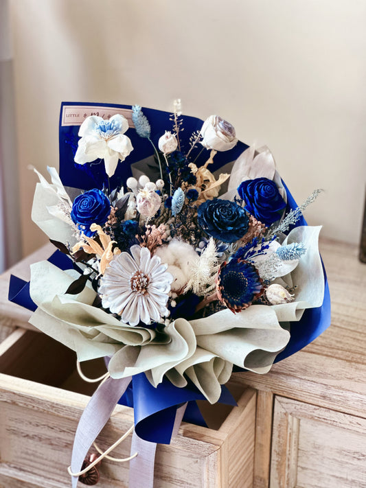 Korean Style Dried Flower Bouquet (L size 28-30cmW)