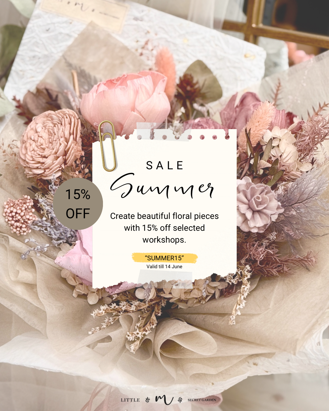 Summer Workshops Sale