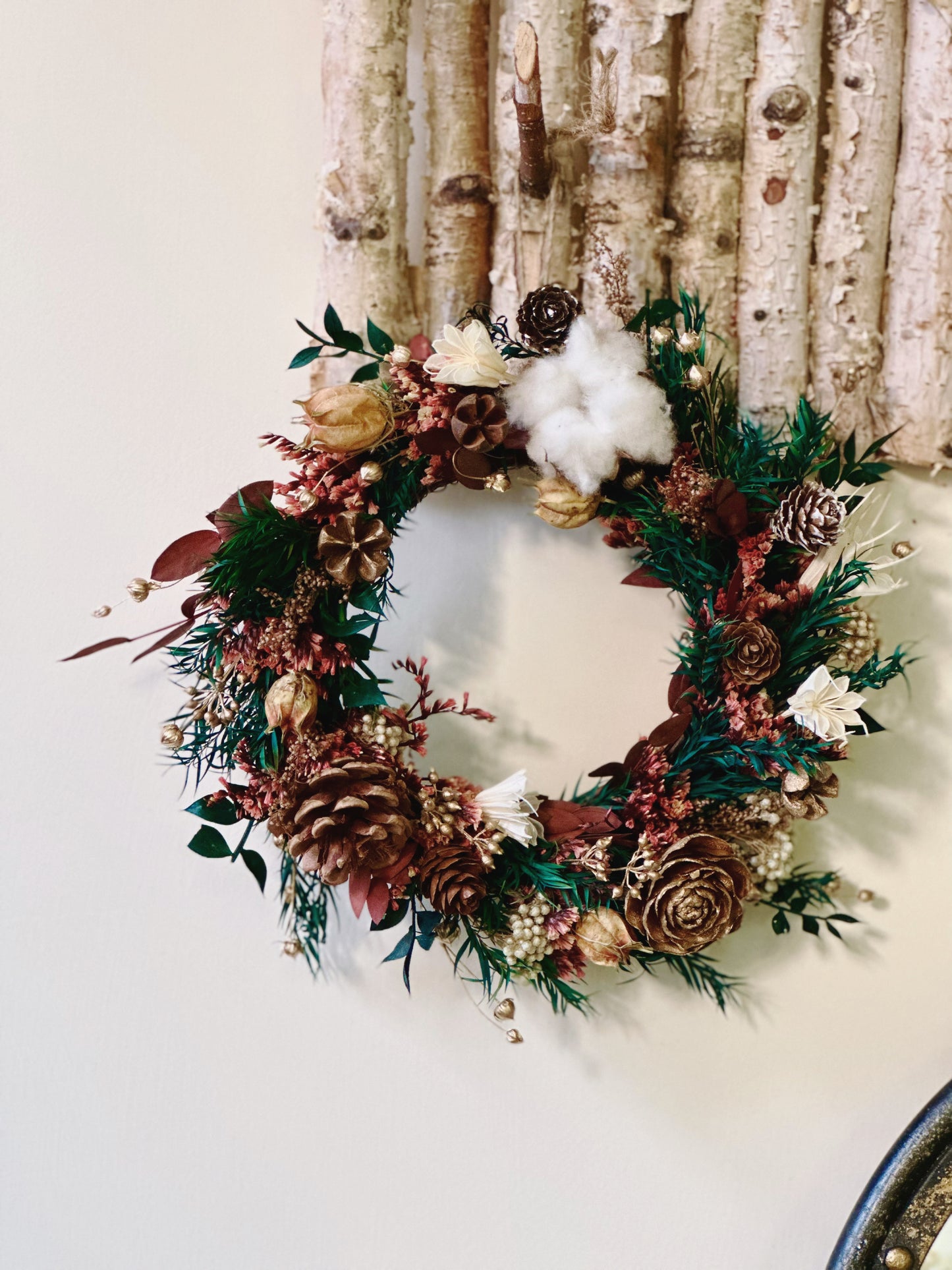 Dried Flower Christmas Wreath Making Workshop