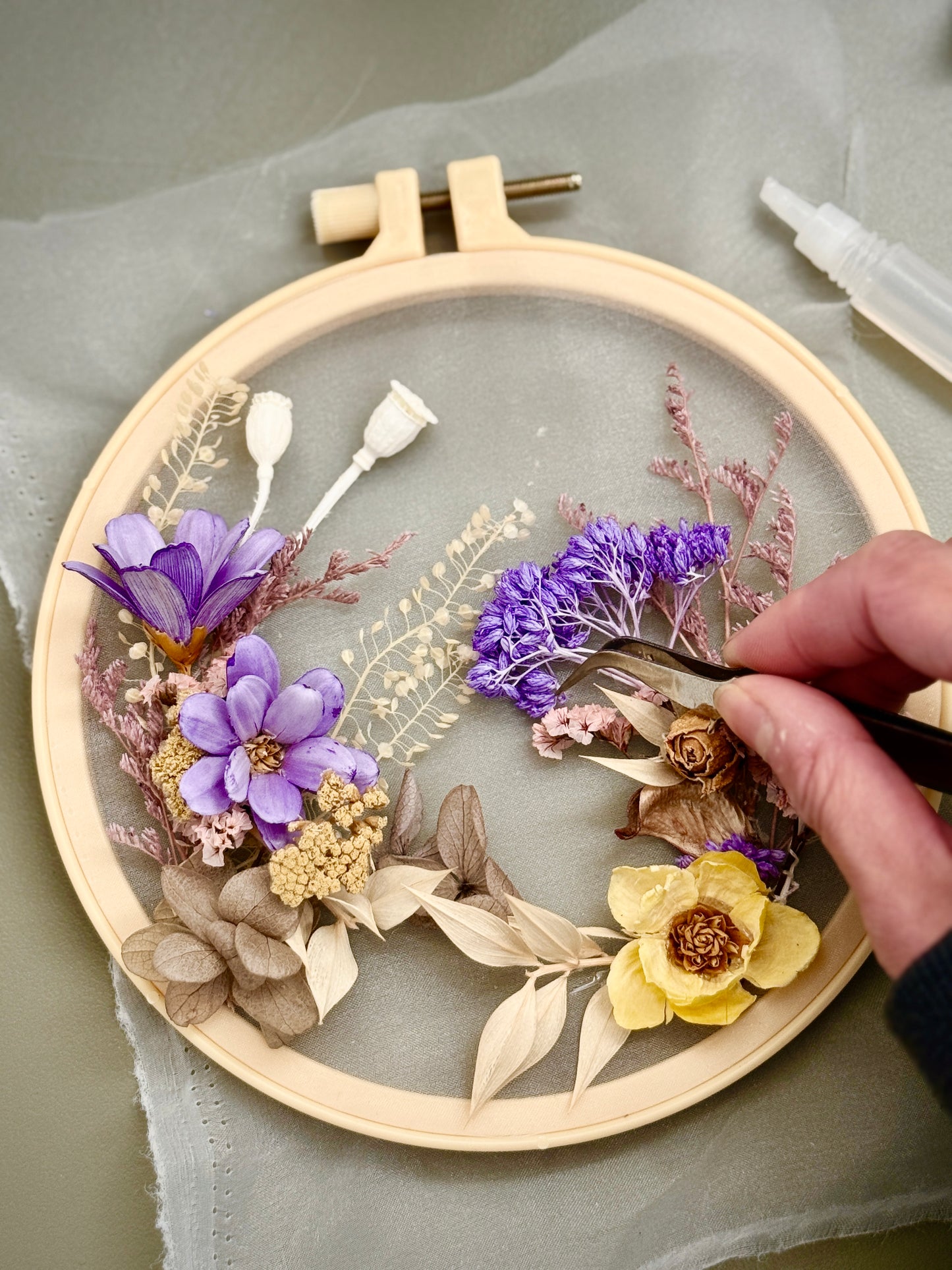 Qixi Embroidery Floral Hoop Making Workshop - Leeds Exclusive