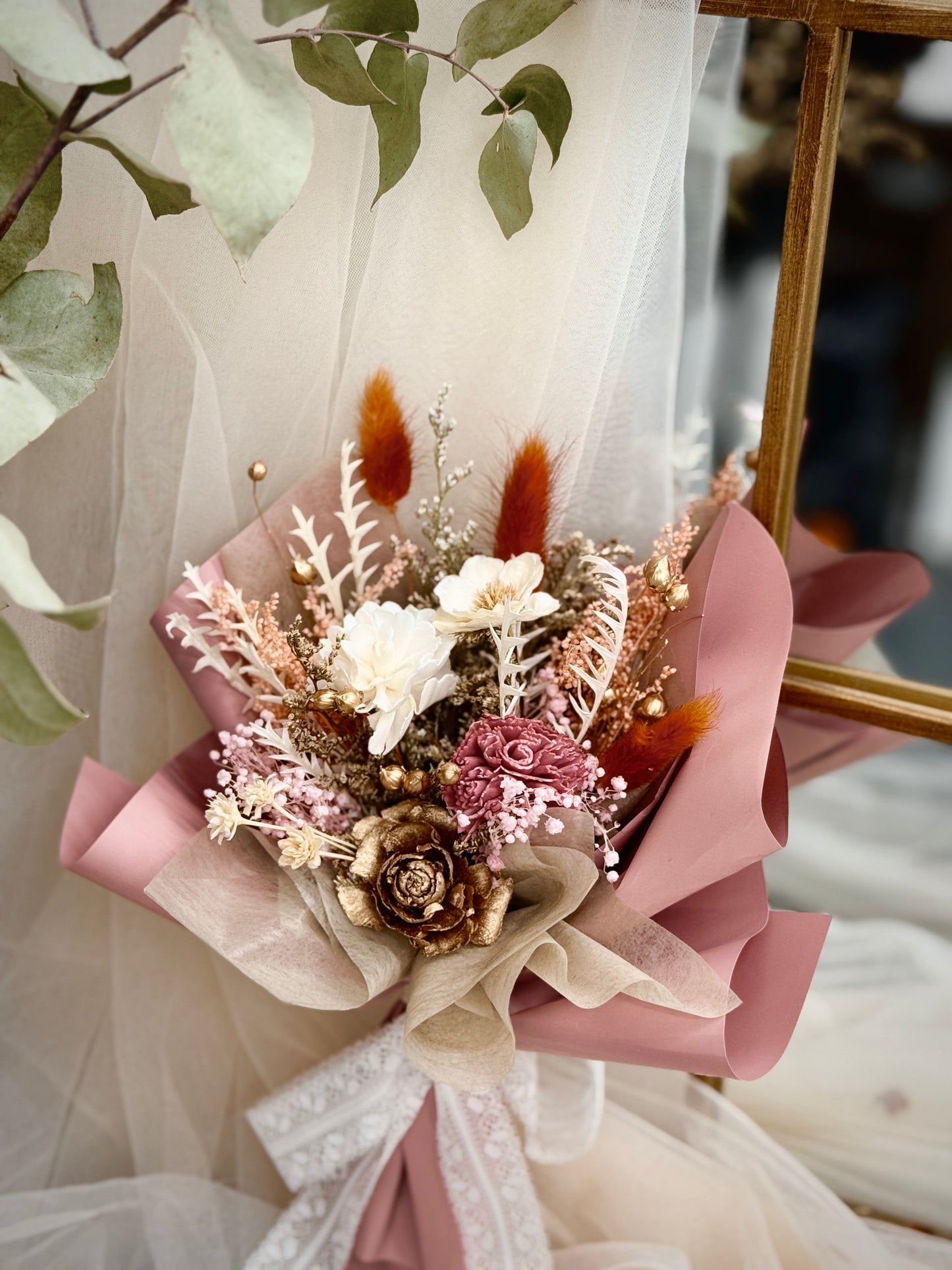 Small Hand Tied Dried Flower Bouquet Making Workshop