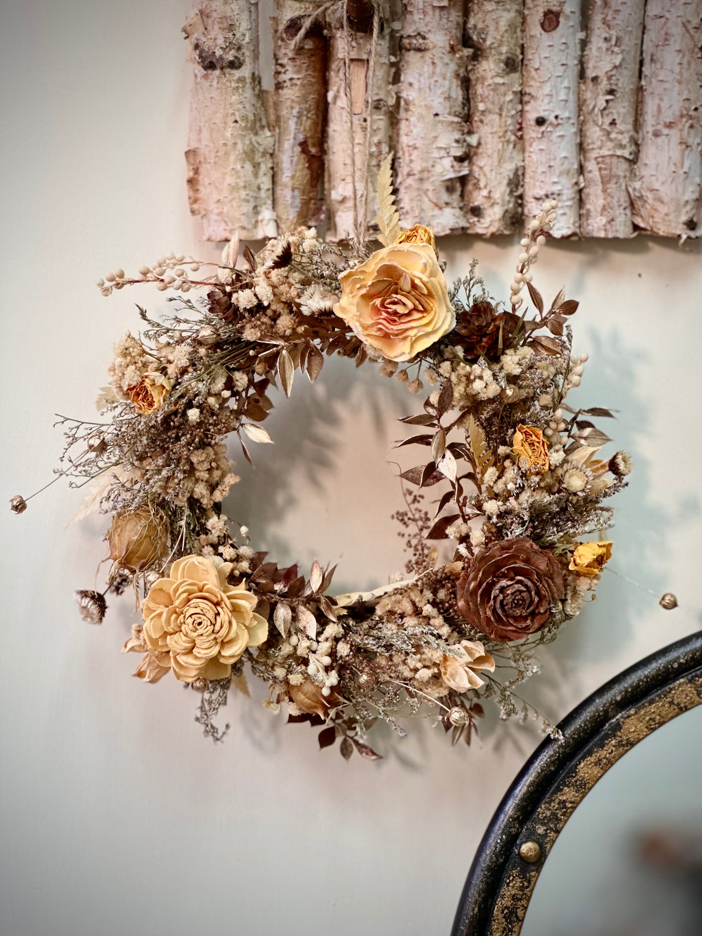 Dried Flower Christmas Wreath Making Workshop