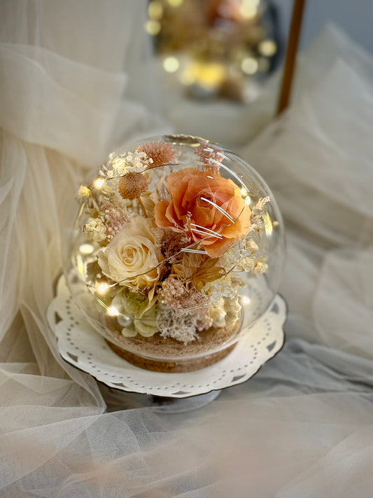 Preserved Flower Crystal Light Ball (12cm diameter)