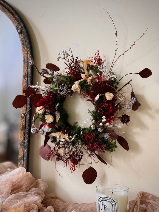 Dried Flower Christmas Wreath Making Workshop