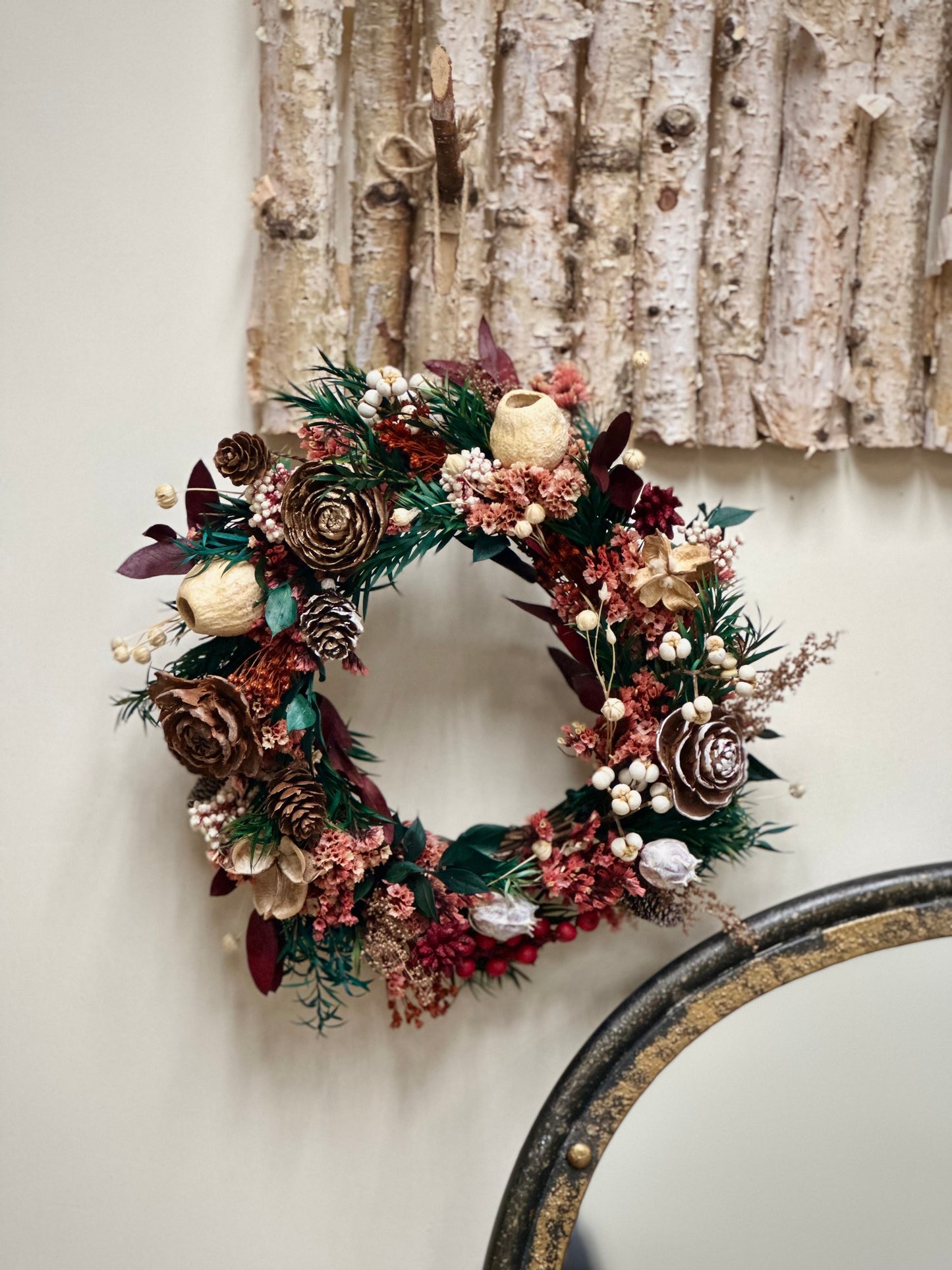 Dried Flower Christmas Wreath Making Workshop