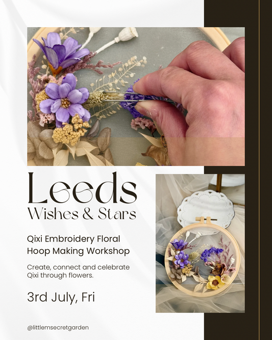 Qixi Embroidery Floral Hoop Making Workshop - Leeds Exclusive
