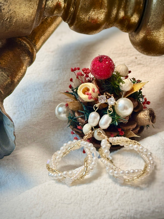 Christmas Handmade Earrings & Pine Cone Ornament Workshop