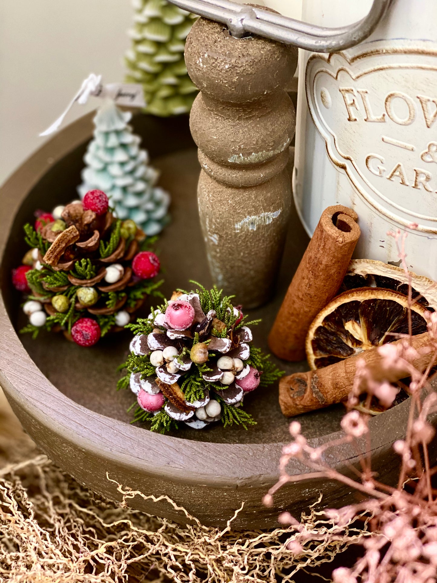 Christmas Handmade Earrings & Pine Cone Ornament Workshop