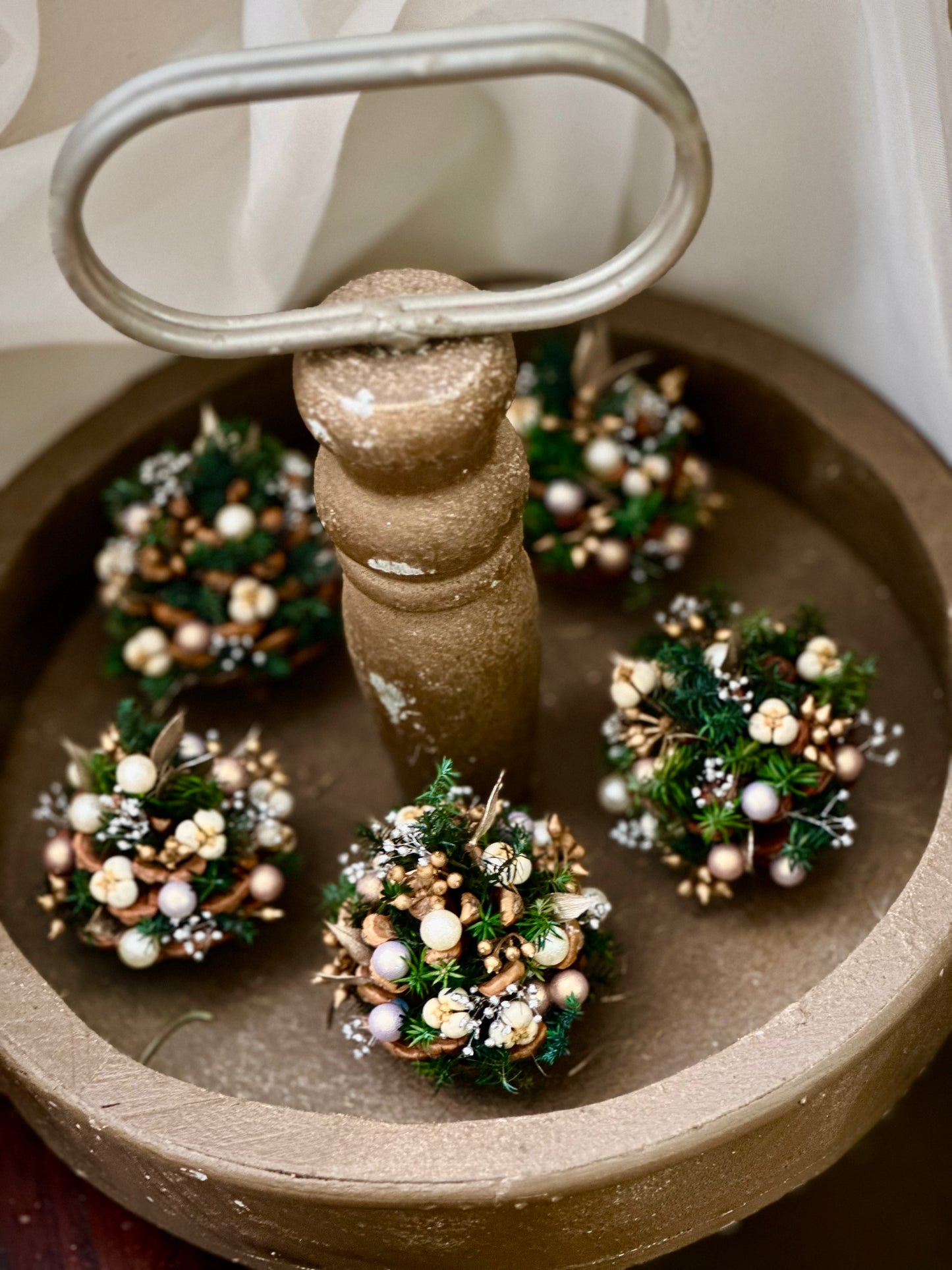 Christmas Handmade Earrings & Pine Cone Ornament Workshop