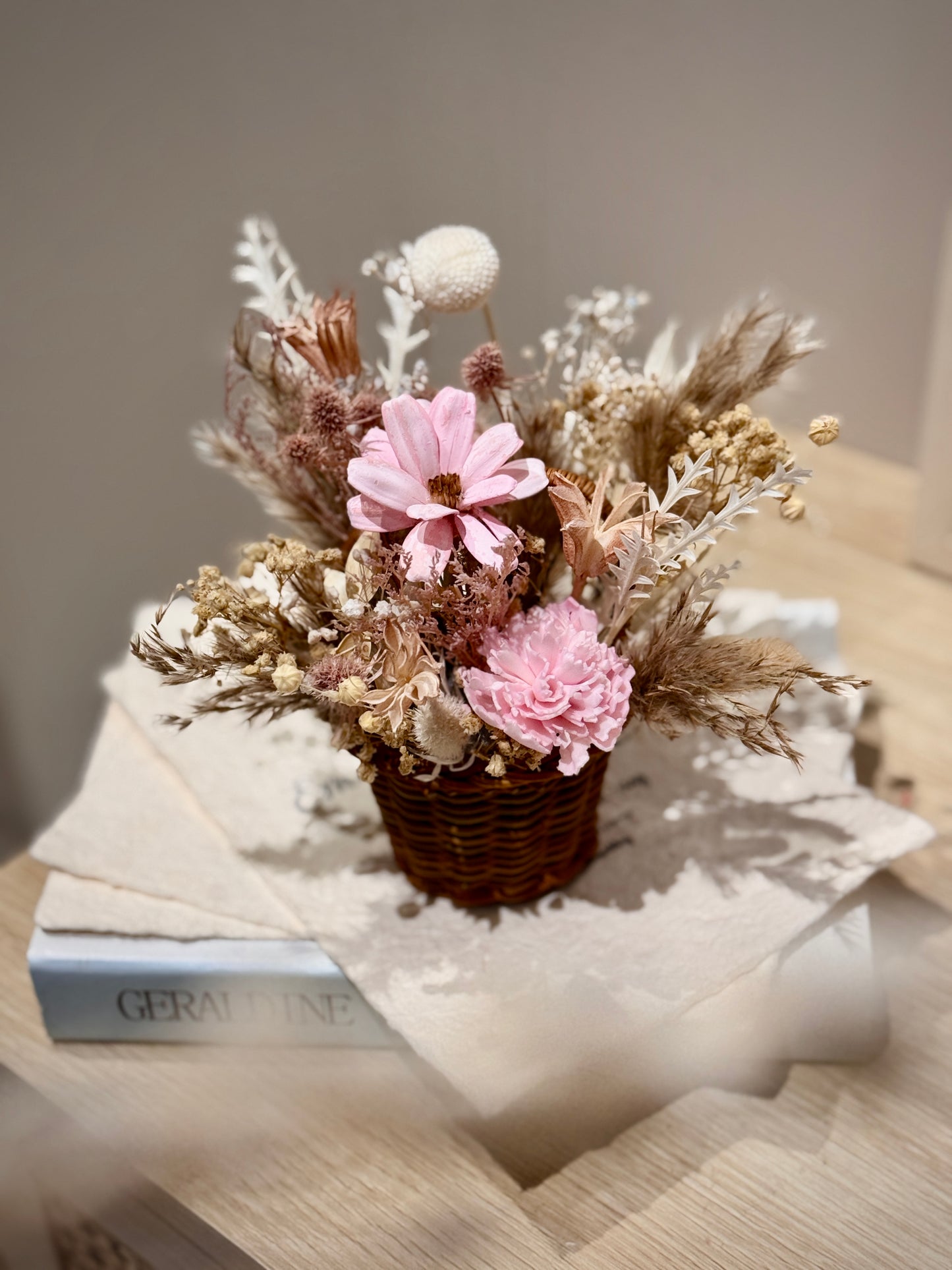 Dried Flower Mini Basket Making Workshop
