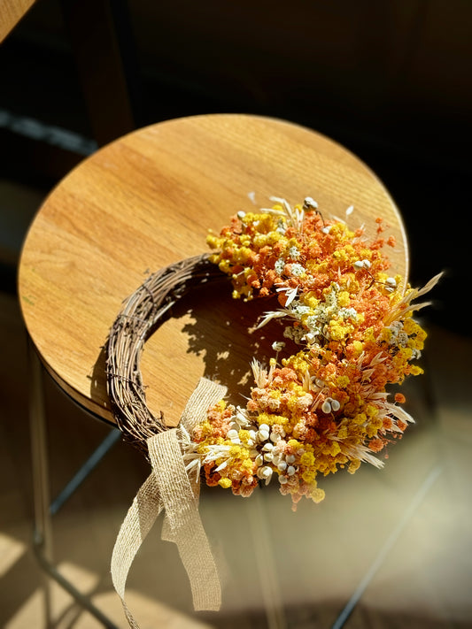Dried Baby’s Breath Half Wreath Making Workshop