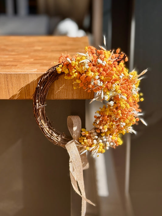 Dried Baby’s Breath Half Wreath Making Workshop